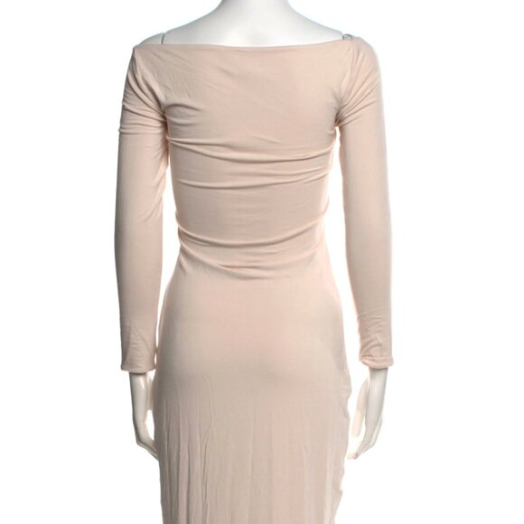 SER.O.YA Bateau Neckline Midi Dress (Irene Peekaboo) Pastel Pink (Large) - Picture 3 of 3